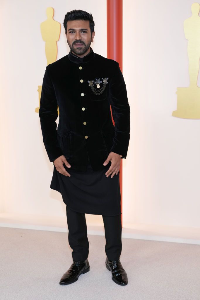 Celebrity Style Mens Oscars 2023 Ram Charan
