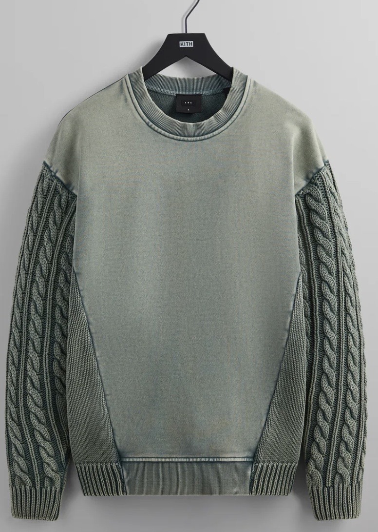 Kith 101 Combo Knit Crewneck Image courtesy of kith.com