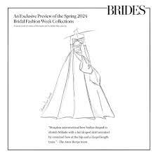 Anne Barge Fall 2024 Sketch — image courtesy of brides.com