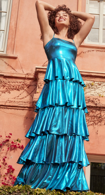 Wedding Guest Lulus Tiered Blue 05