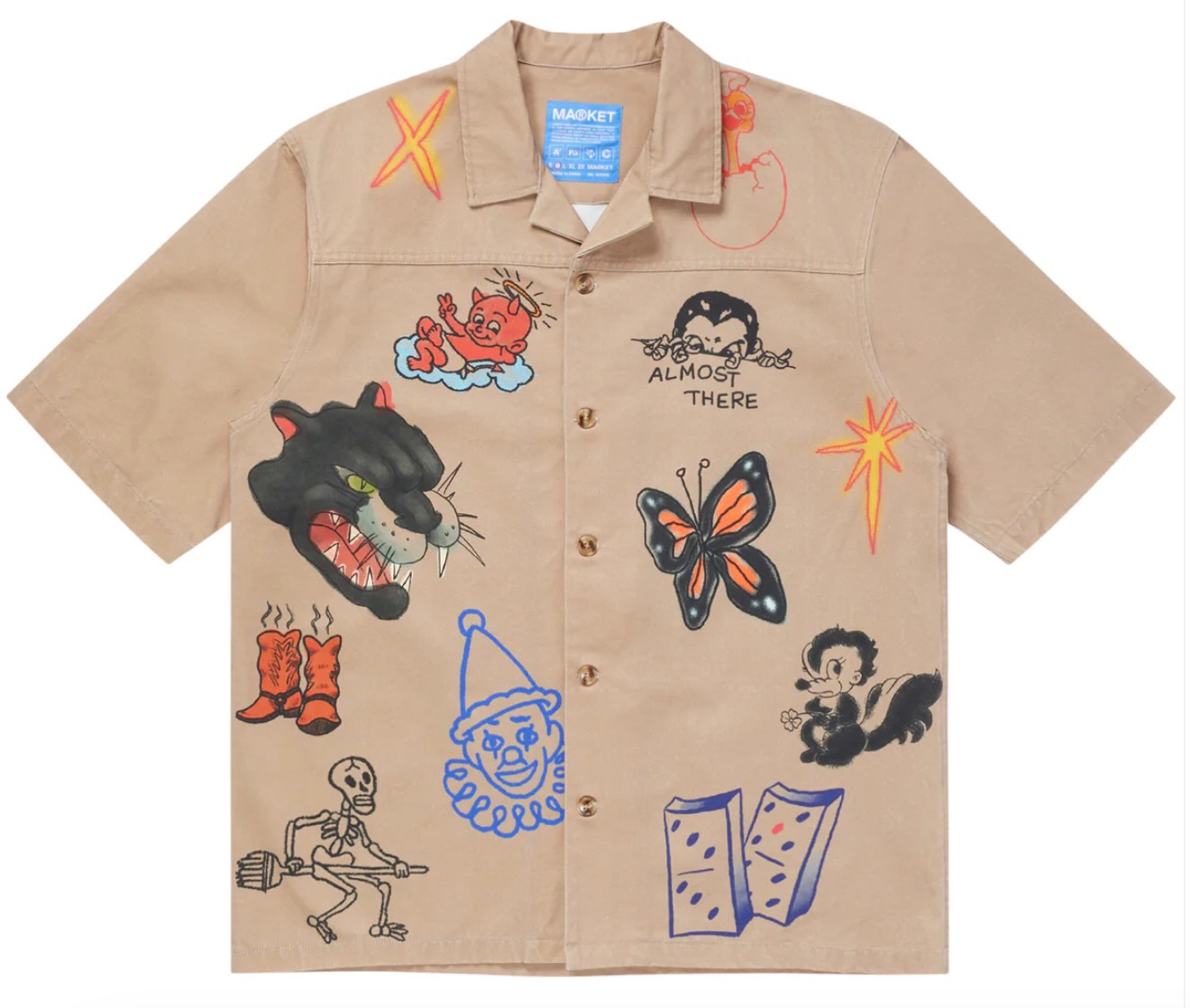Almost There SS Button Up Shirt courtesy of marketstudios.com