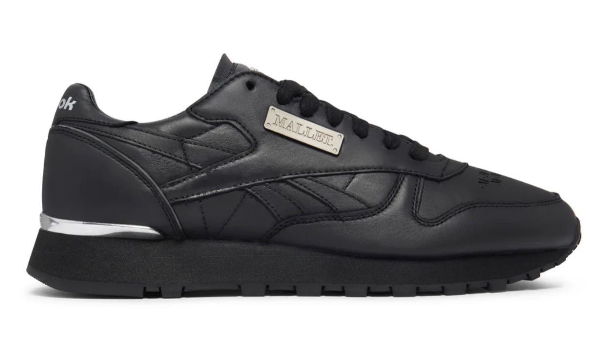 Mallet Reebok x Mallet Classic Black courtesy of mallet.com