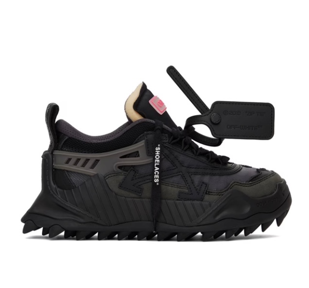 OFF WHITE Black Odsy 1000 Sneakers courtesy of ssense.com