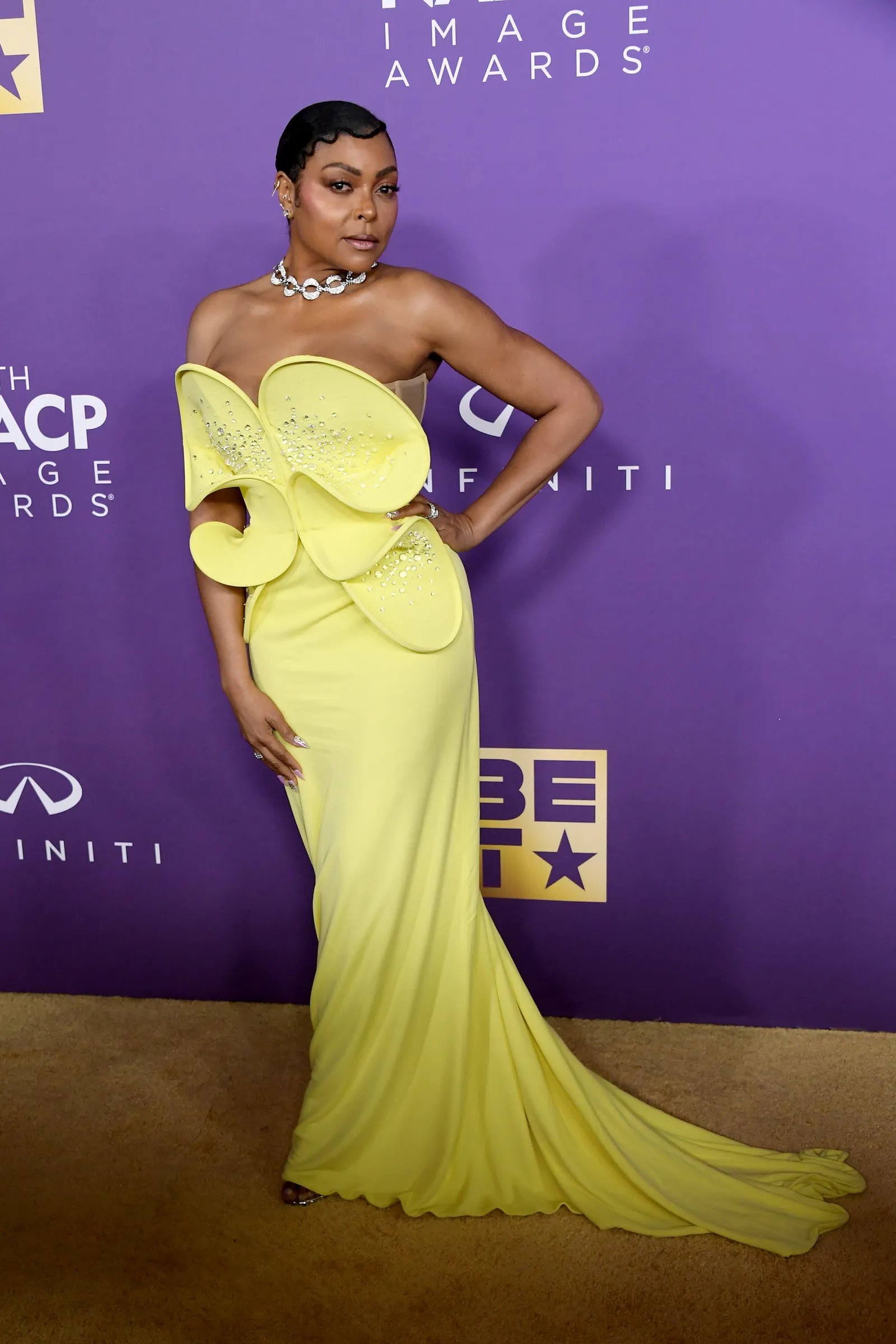 Image Awards Taraji Henson Del Core — image courtesy of vogue.com