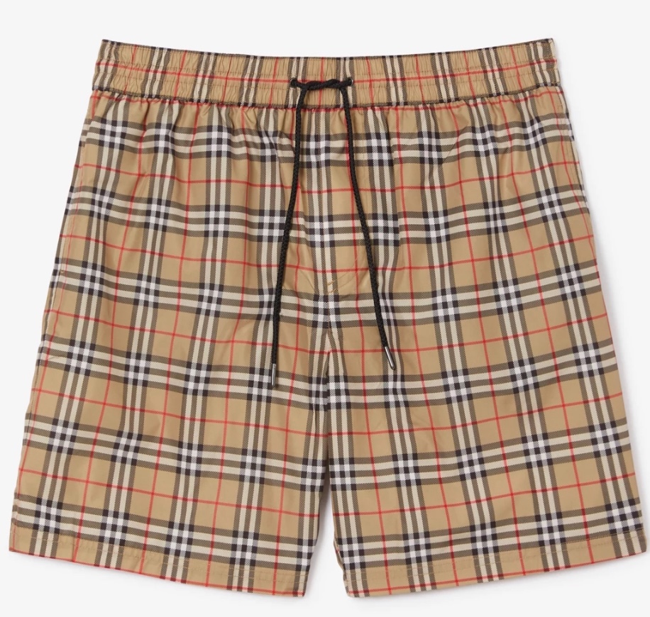 BURBERRY Check Swim Shorts courtesy of us.burberry.com