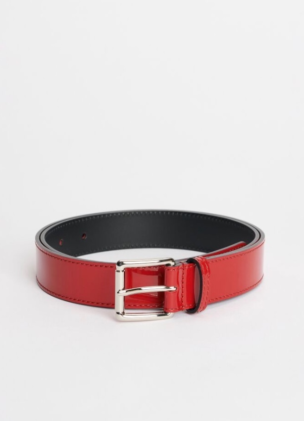 TRES BIEN EVERYWHERE LAK RED Belt courtesy of endclothing.com