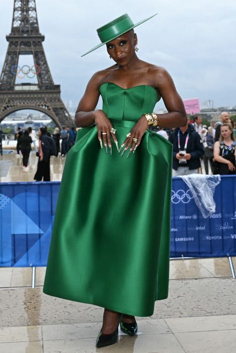 Cynthia Erivo Olympics — image courtesy of redonline.co.uk