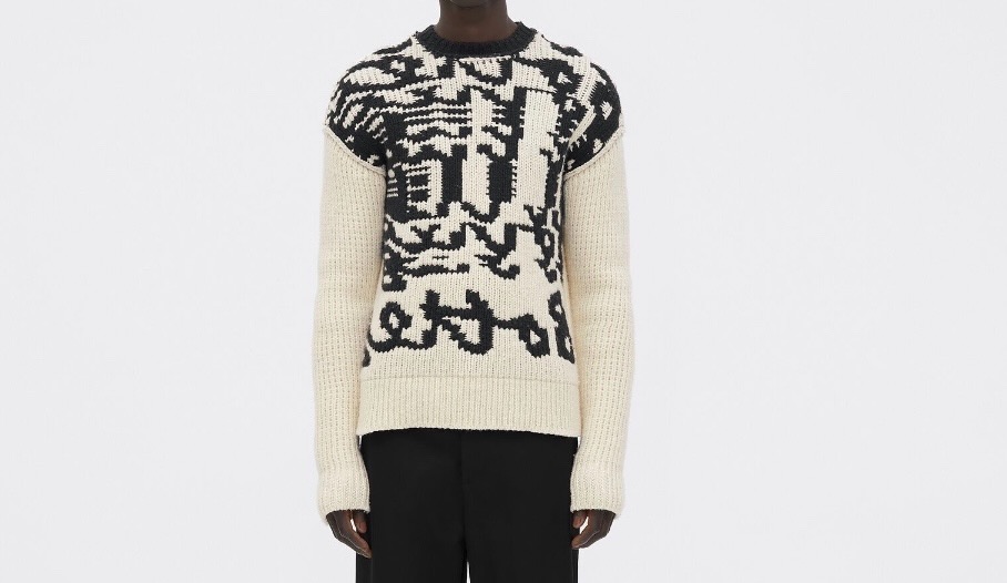 Bottega Venetas Intarsia Wool Sweater courtesy of reversible.com