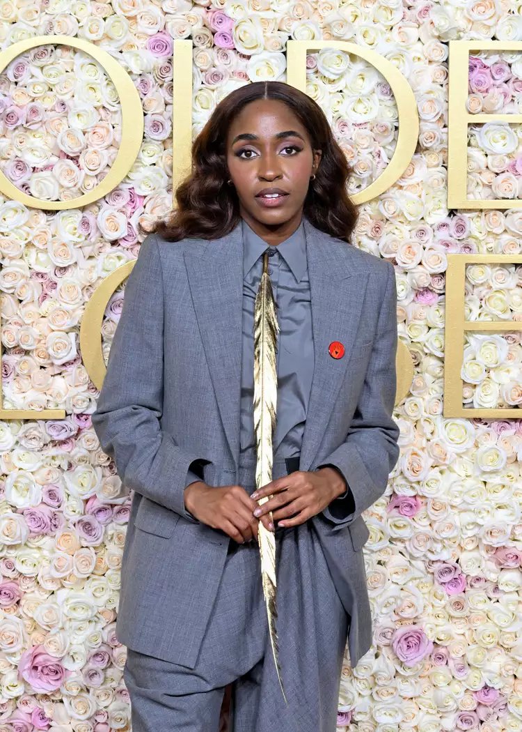 Ayo Edebiri Loewe Pant suit