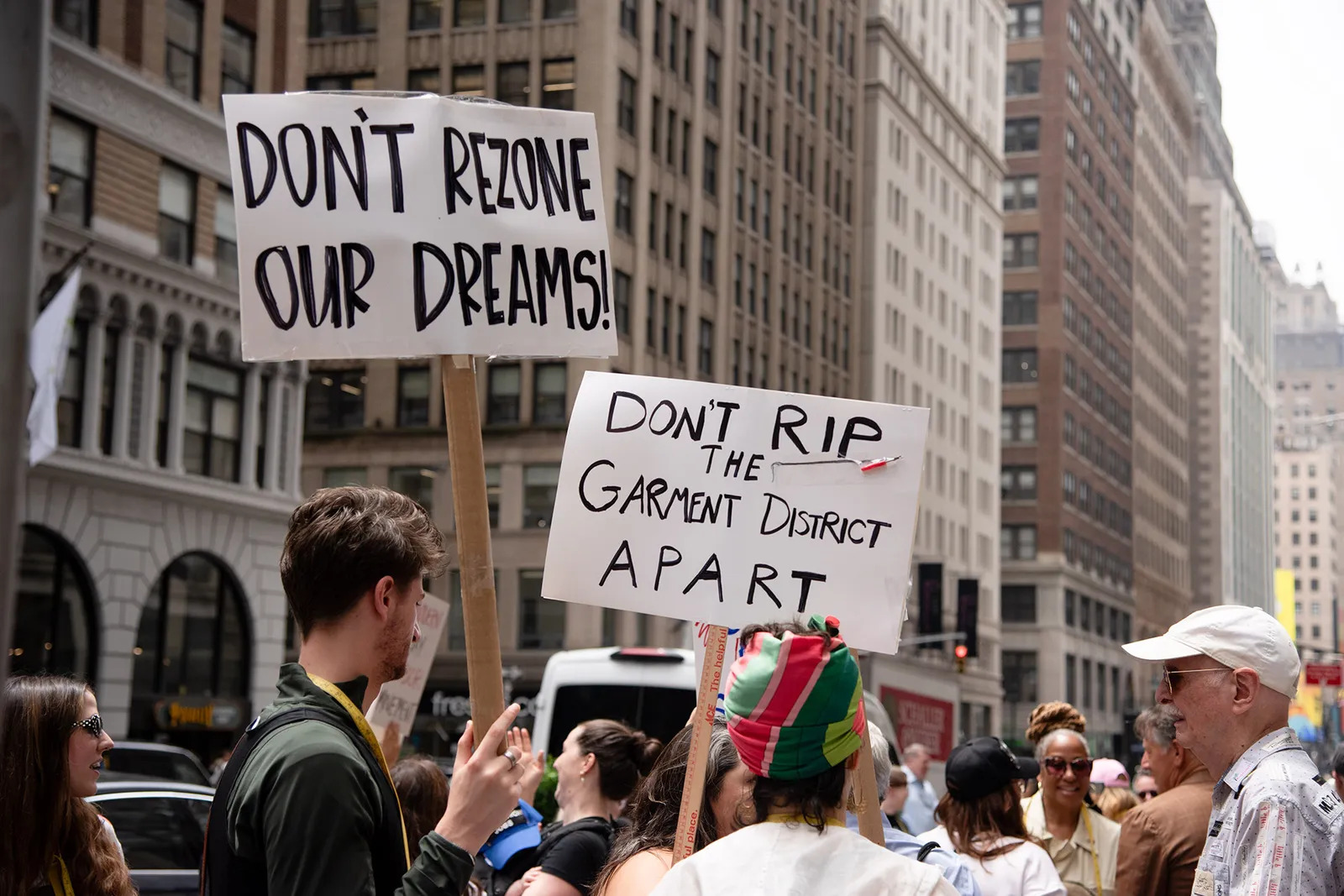 Garment District protest vogue — image courtesy of vogue.com