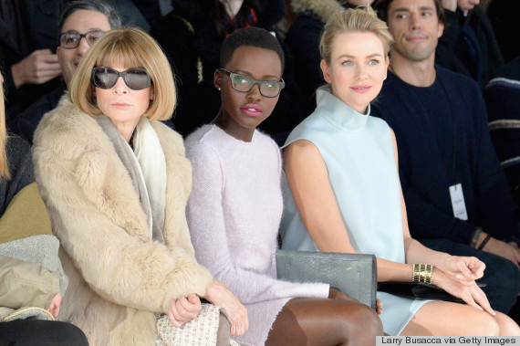 Anna Wintour Front Row huffpost — image courtesy of Larry Busacca/Getty Images for Mercedes-Benz Fashion Week)