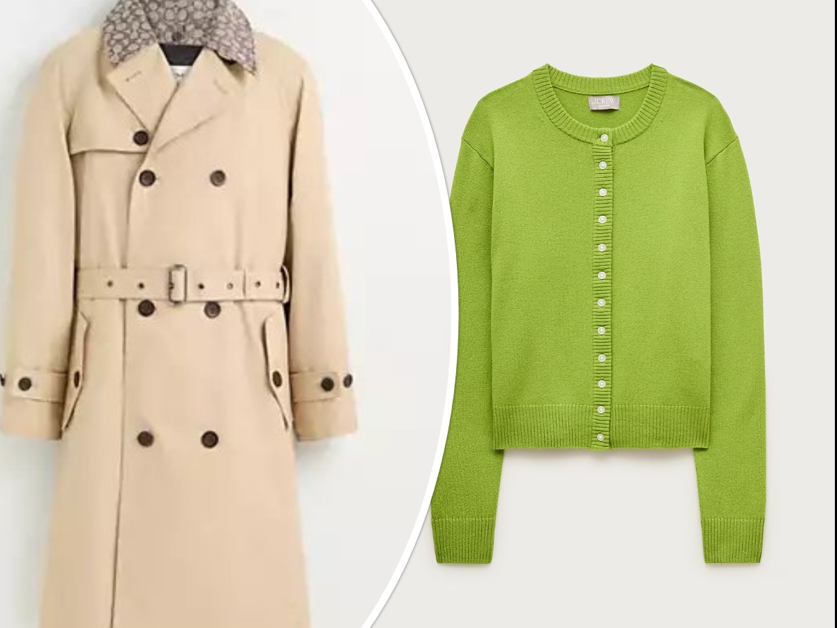 Ask Renessta trench Coat Cashmere sweater