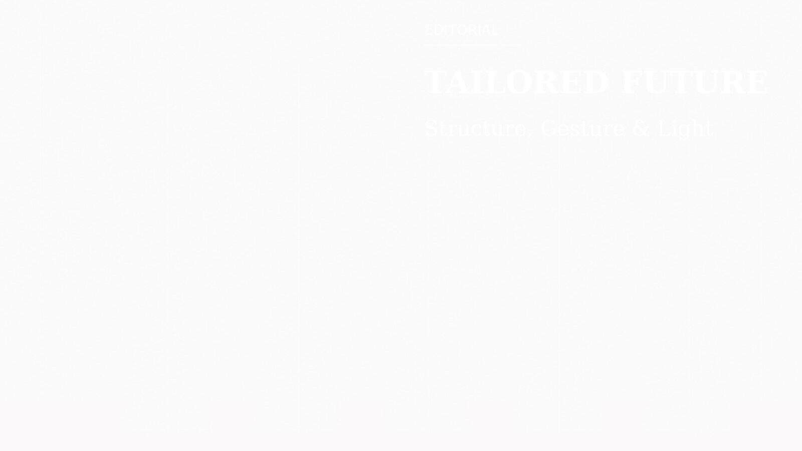 Abstract featured editorial image for tailored fashion story testing.