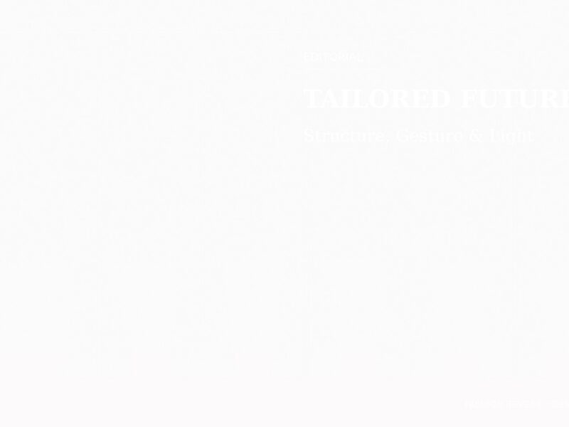 Abstract featured editorial image for tailored fashion story testing.