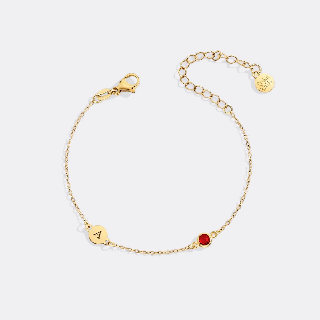 Minit Lily Initial and Birthstone Jewelry